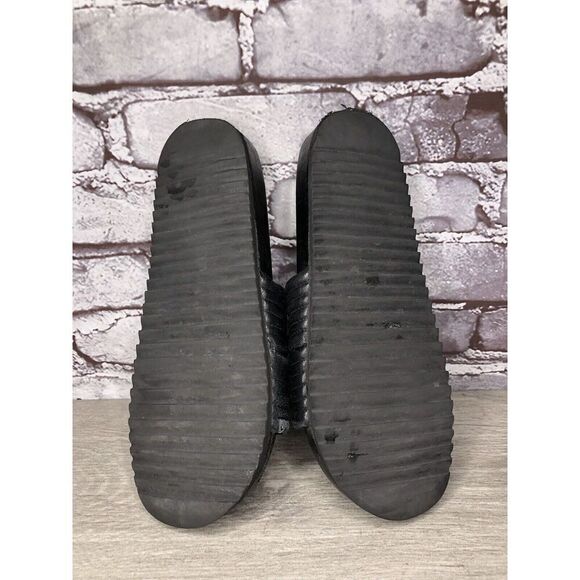 Antenora Black Leather Casual Strap Slides Italy Sandals Women Sz 7M US/38EU - Picture 13 of 16